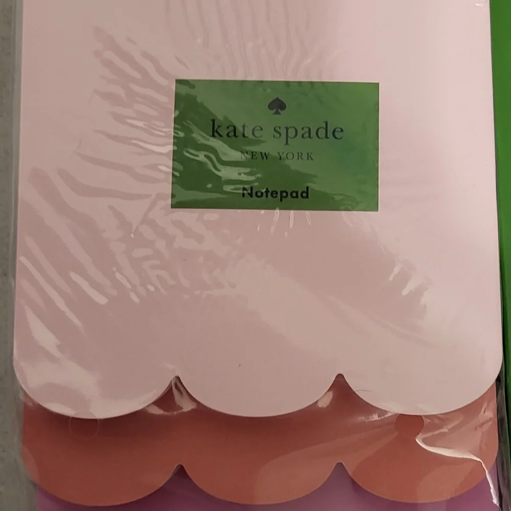 Kate Spade Pink Mini Notepad Set and Multicolor Gel Pen Set- NWT